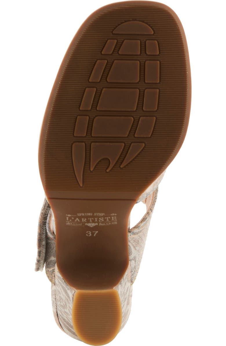 L'Artiste by Spring Step Alania Garden Floral Sandal, Alternate, color, Grey Multi