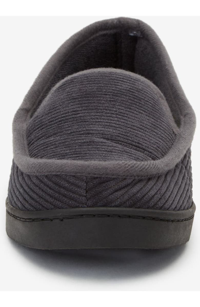 KingSize Cotton Corduroy Slippers, Alternate, color, Steel