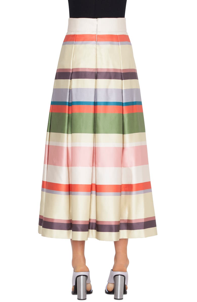 Akris punto Memphis Glass Stripe Skirt, Alternate, color, 