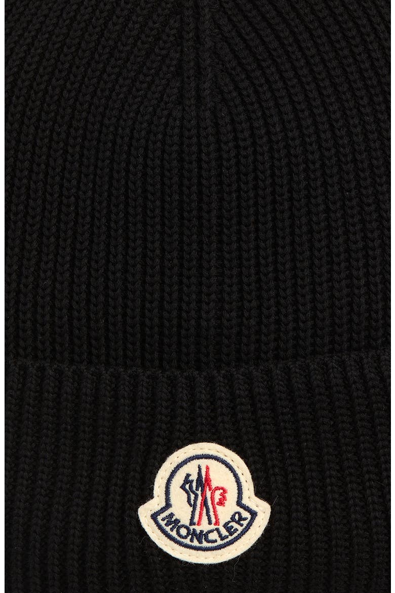 Berretto Logo Patch Beanie, Alternate, color, BLACK