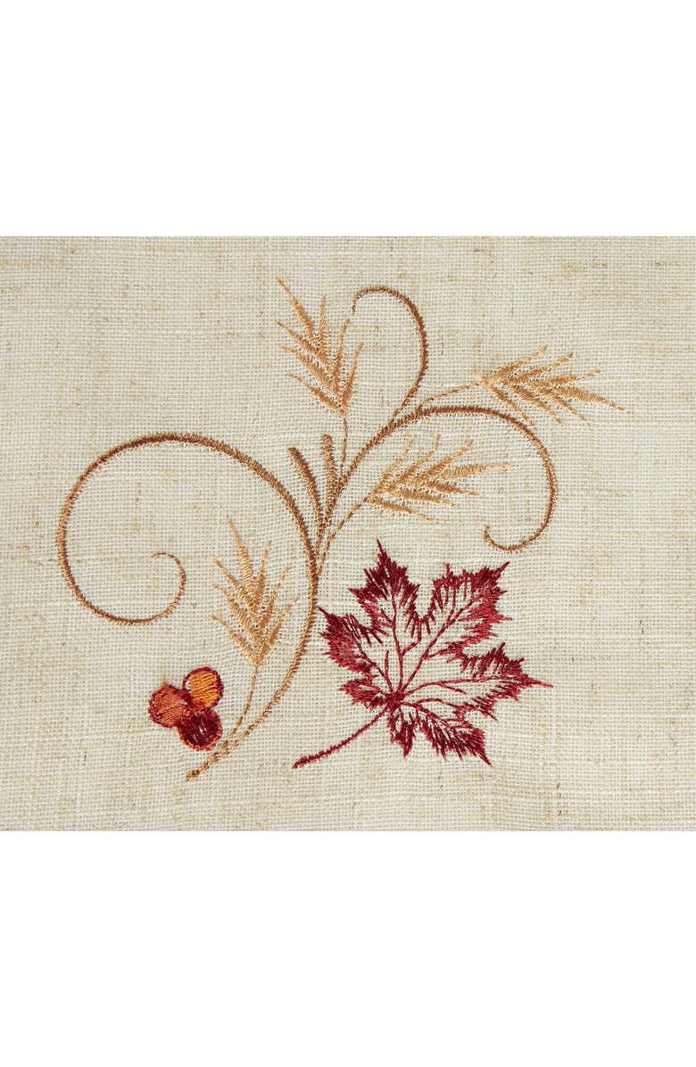 Design Imports Autumn Wheat Square Table Topper, Alternate, color, Autumn Wheat