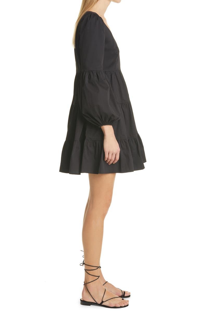 Cinq à Sept Rose Long Sleeve Babydoll Dress, Alternate, color,