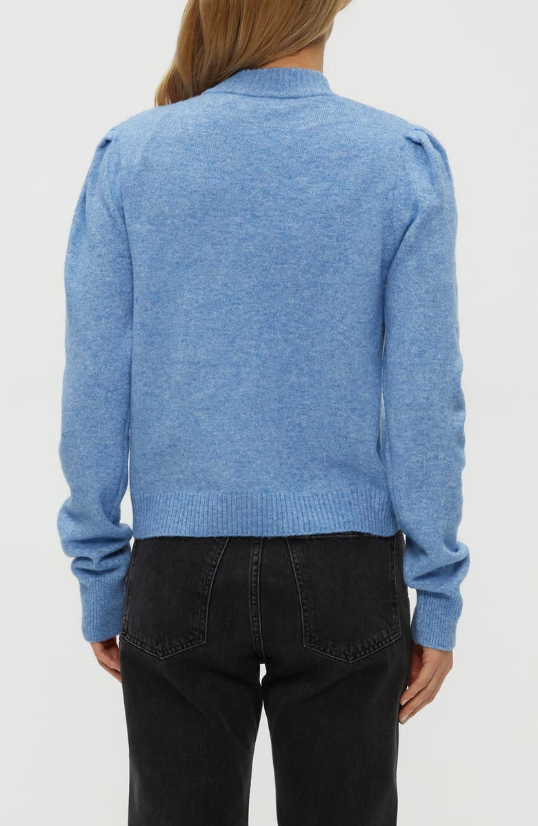 Michael Stars Genova Puff Sleeve Sweater, Alternate, color, Breeze