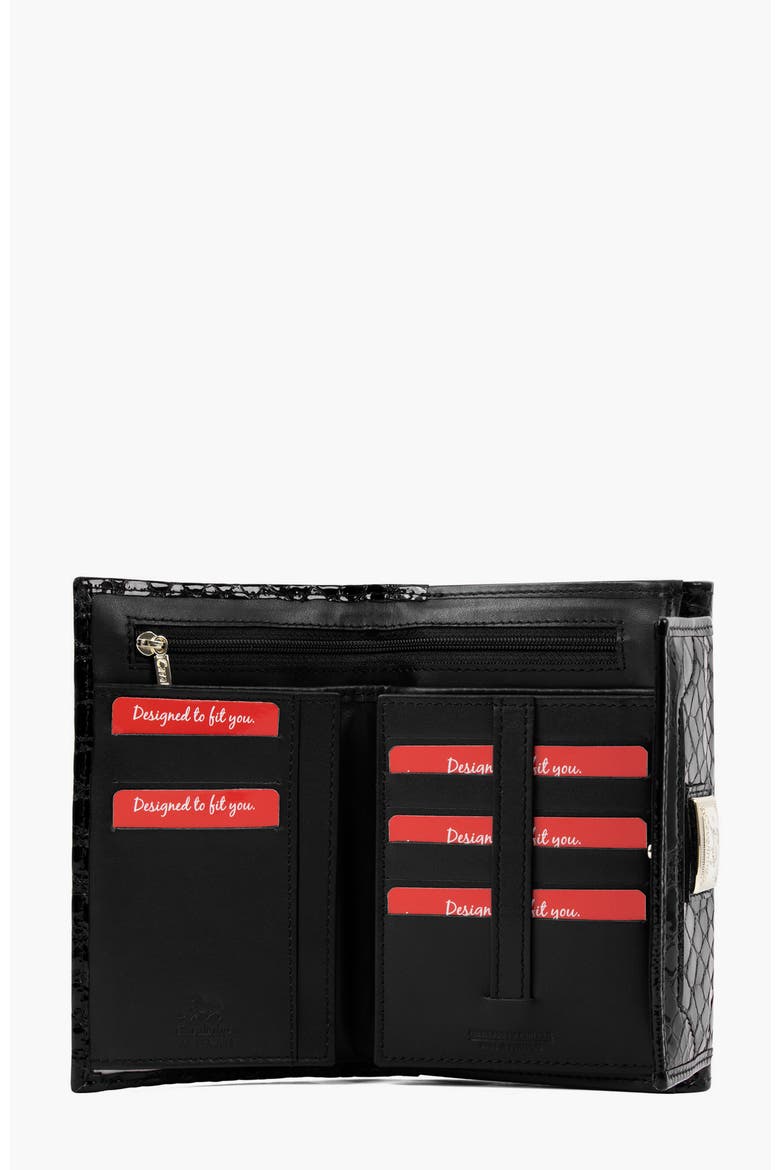 Gallop 202 Patent Leather Wallet, Alternate, color, Black
