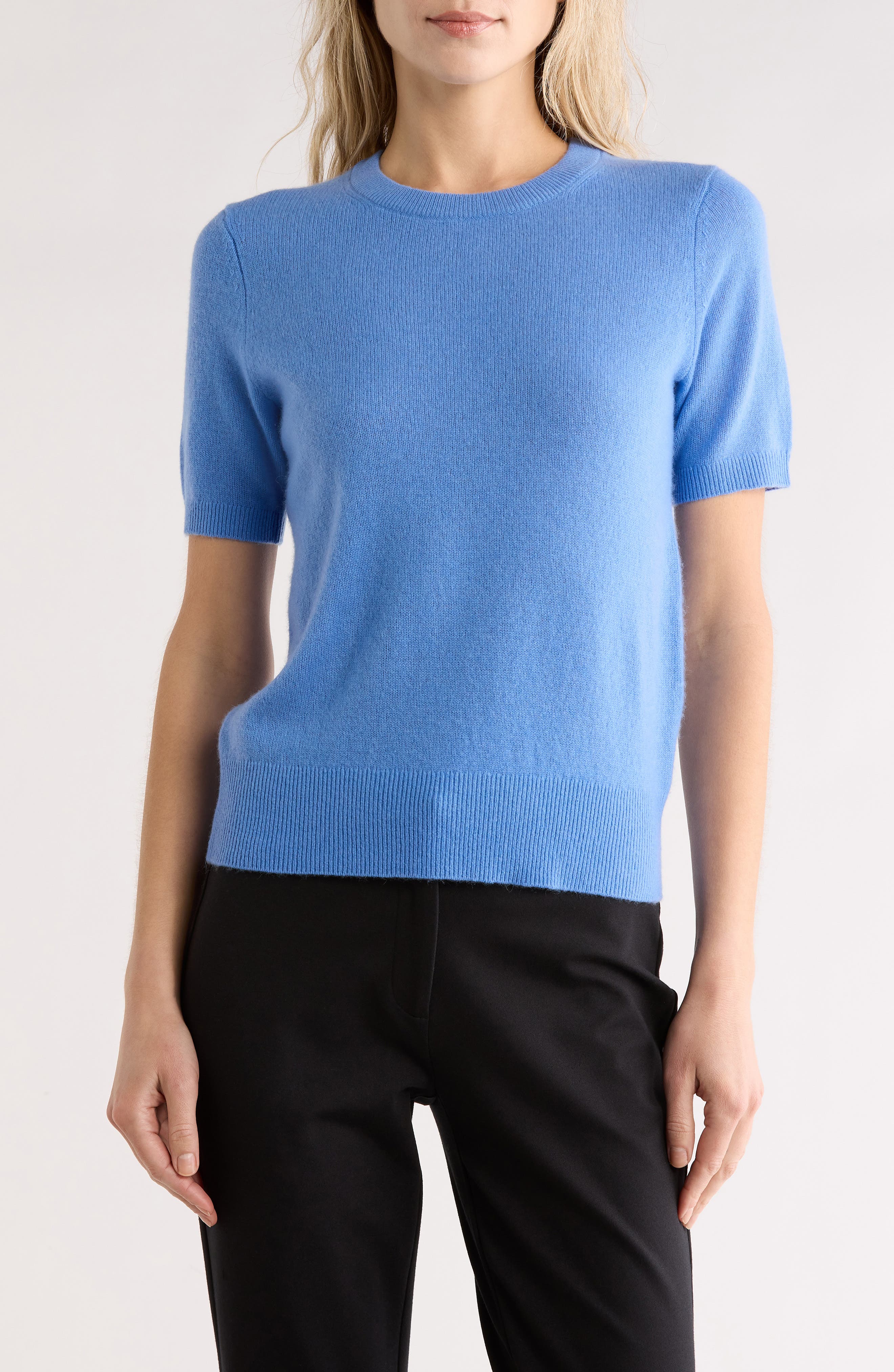 Nordstrom Short Sleeve Cashmere Sweater