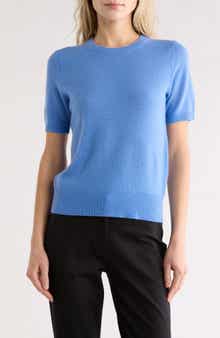 Nordstrom Short Sleeve Cashmere Sweater