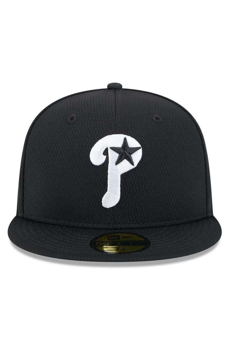 New Era Men's New Era Black Philadelphia Phillies 2025 MLB Clubhouse 59FIFTY Fitted Hat, Alternate, color, 