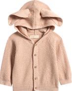 QUINCY MAE Bunny Ears Waffle Knit Sweater