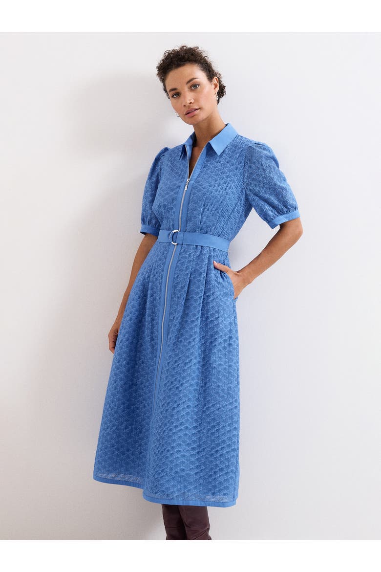 Casey Belted Midi Dress, Alternate, color, Pale Blue