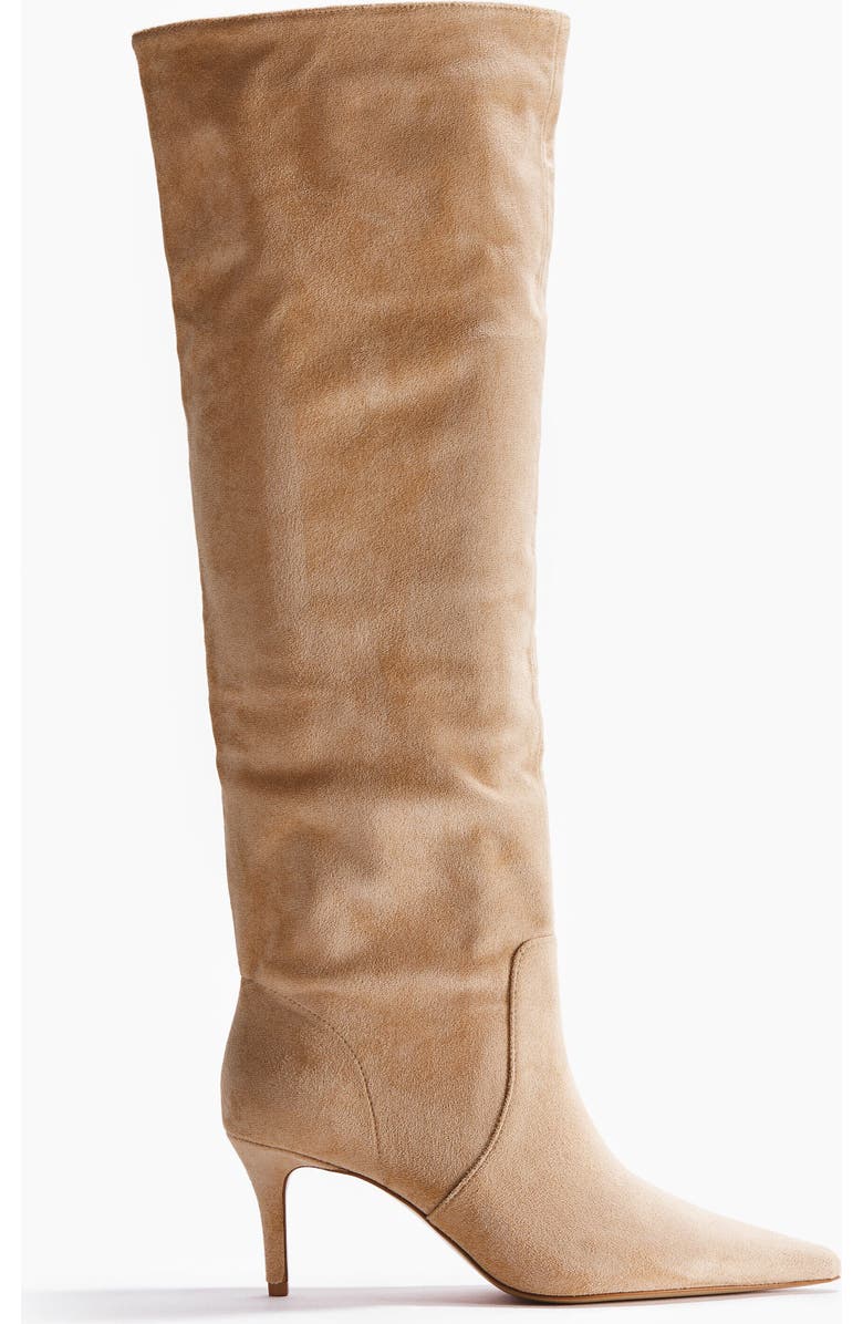 H&M Knee-high Boots, Main, color, Beige
