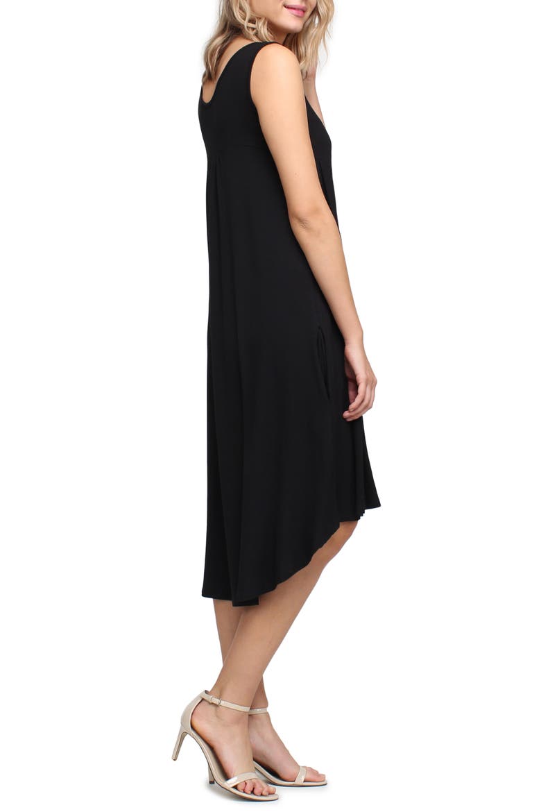 Makena Maternity/Nursing Dress, Alternate, color, BLACK