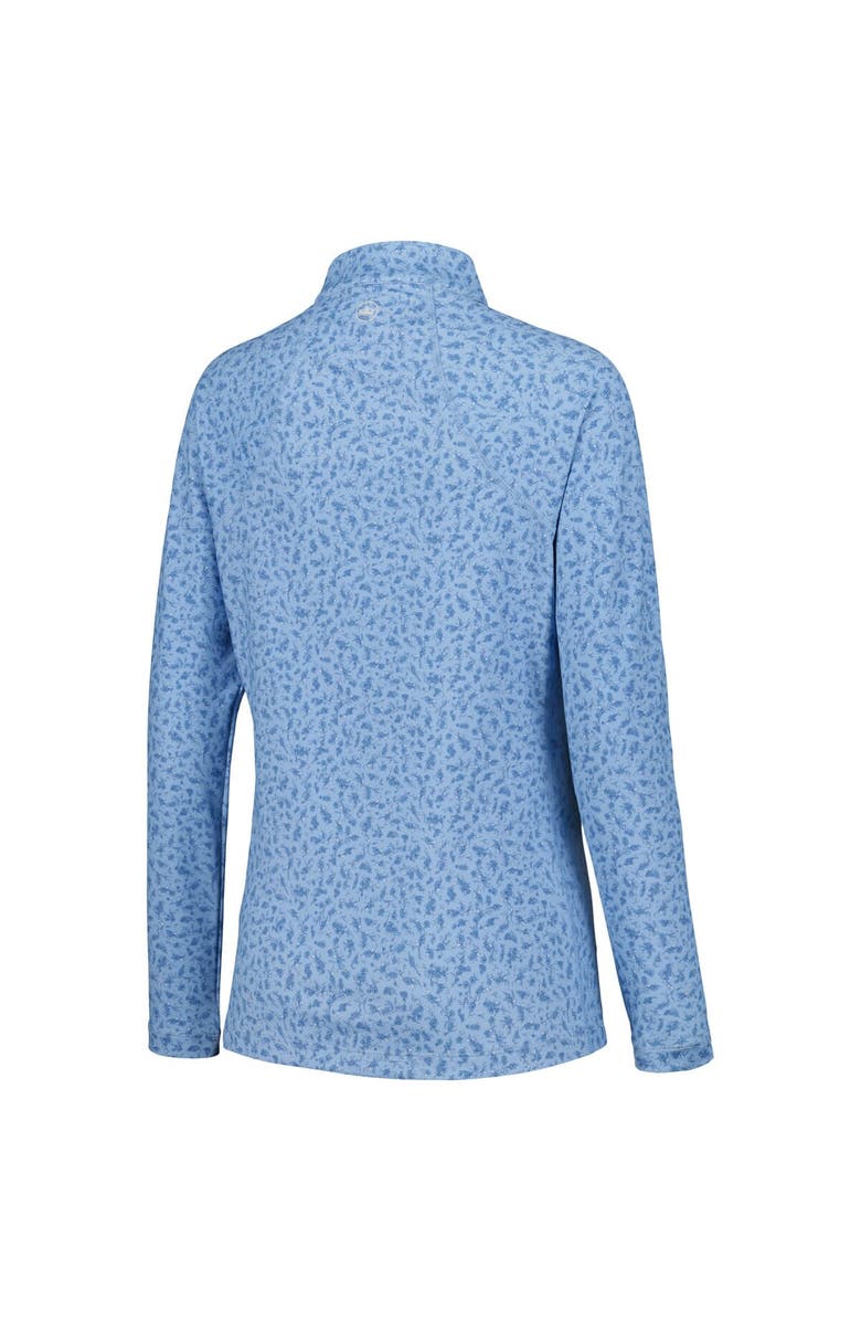 Peter Millar Women's Peter Millar Blue THE PLAYERS Printed Raglan Perth Quarter-Zip Top, Alternate, color, 