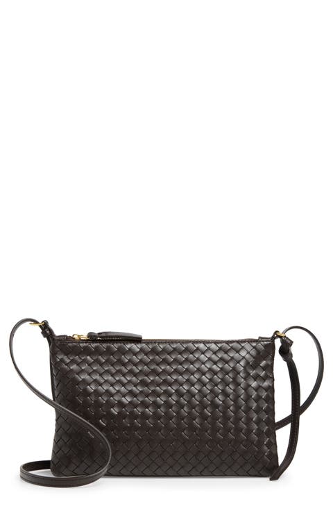 Medium Piccolo Intrecciato Leather Wallet on a Strap