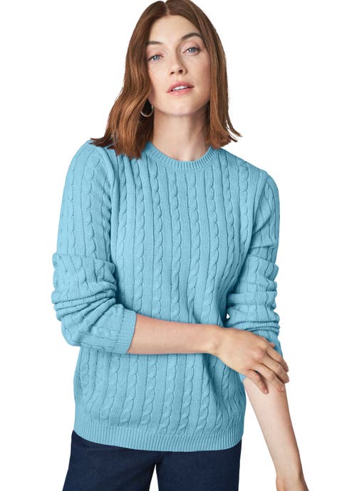 Cable Crewneck Sweater (Plus Available)