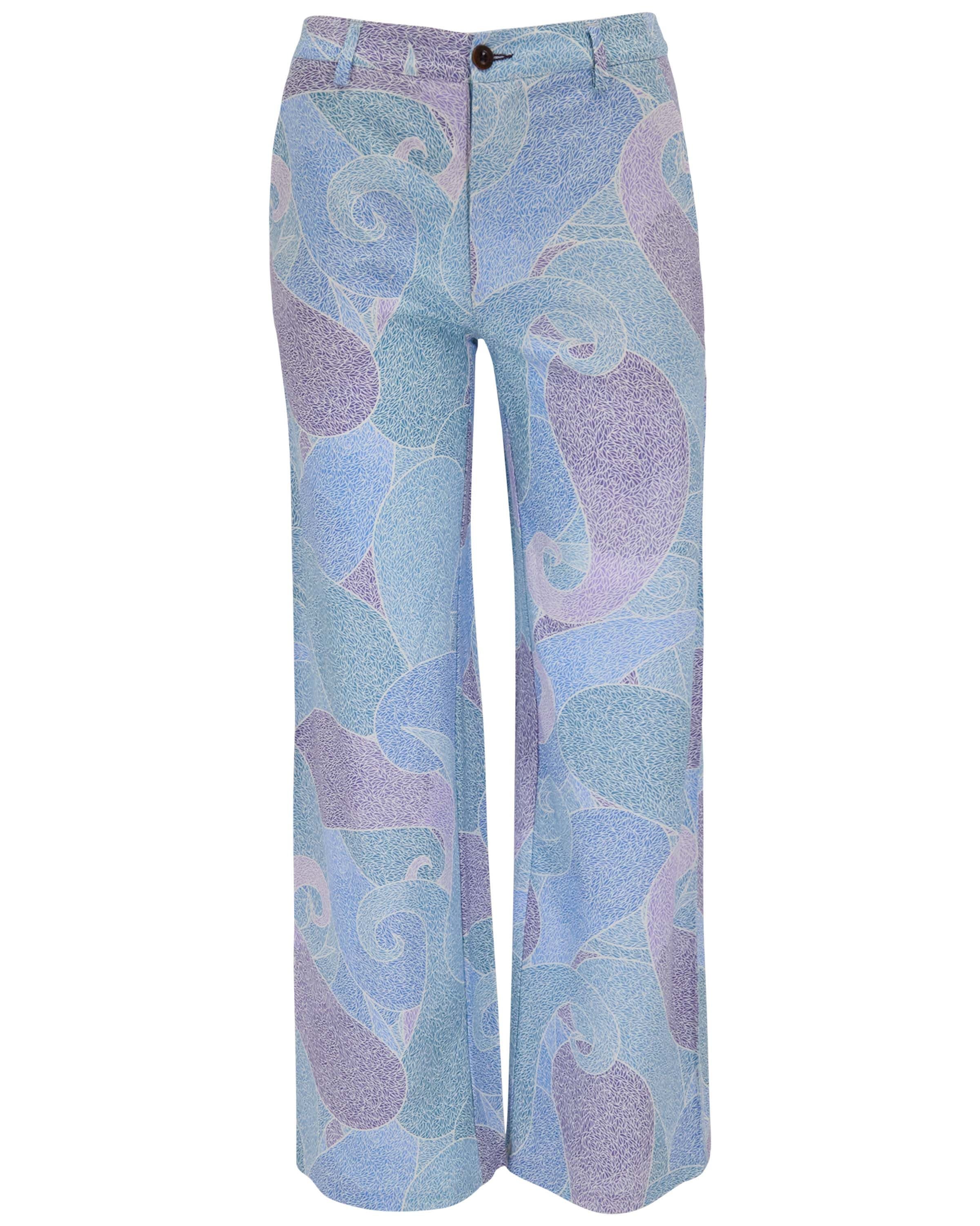 Grain Paisley Womens Wool Wide-leg Pant - image 2