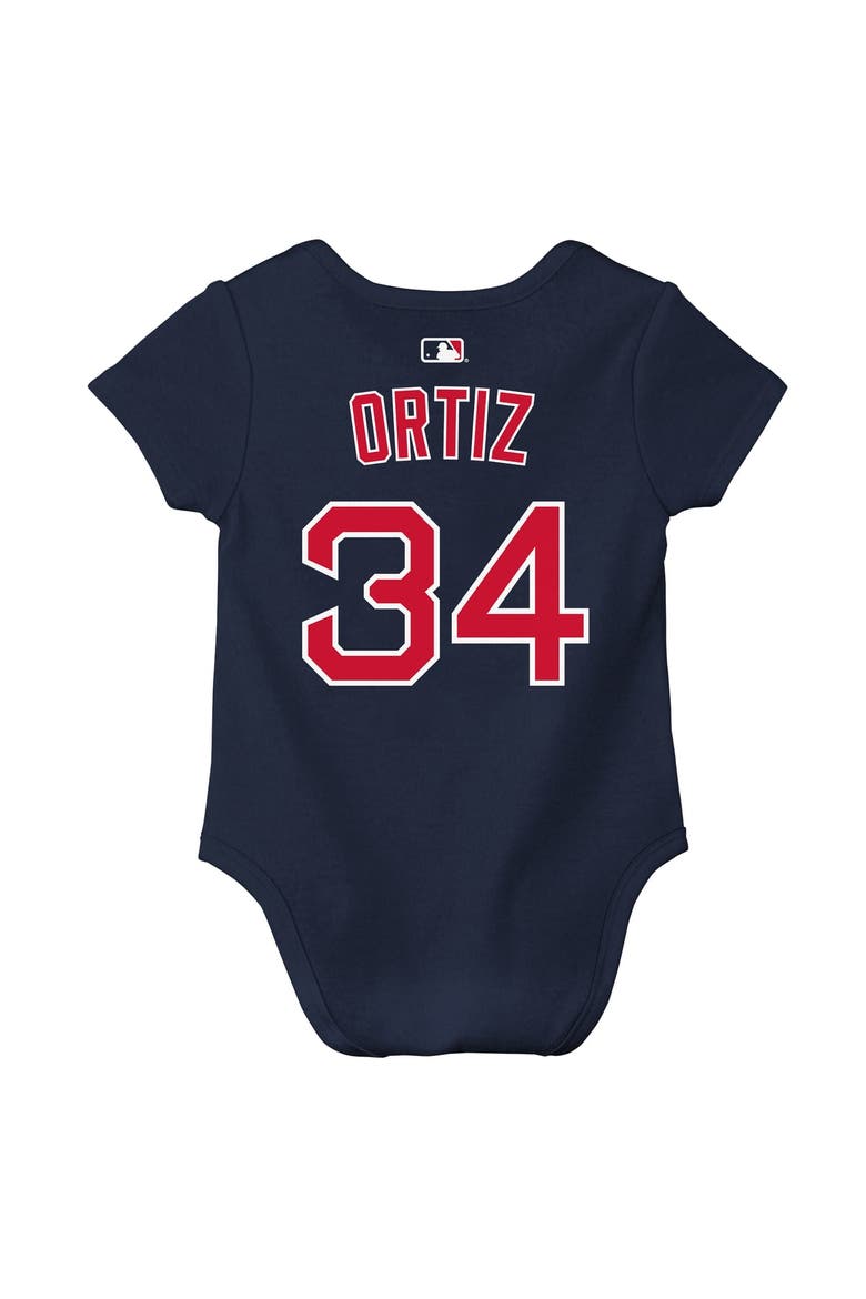 Newborn & Infant Nike David Ortiz Navy Boston Red Sox Name & Number Bodysuit, Alternate, color, Navy