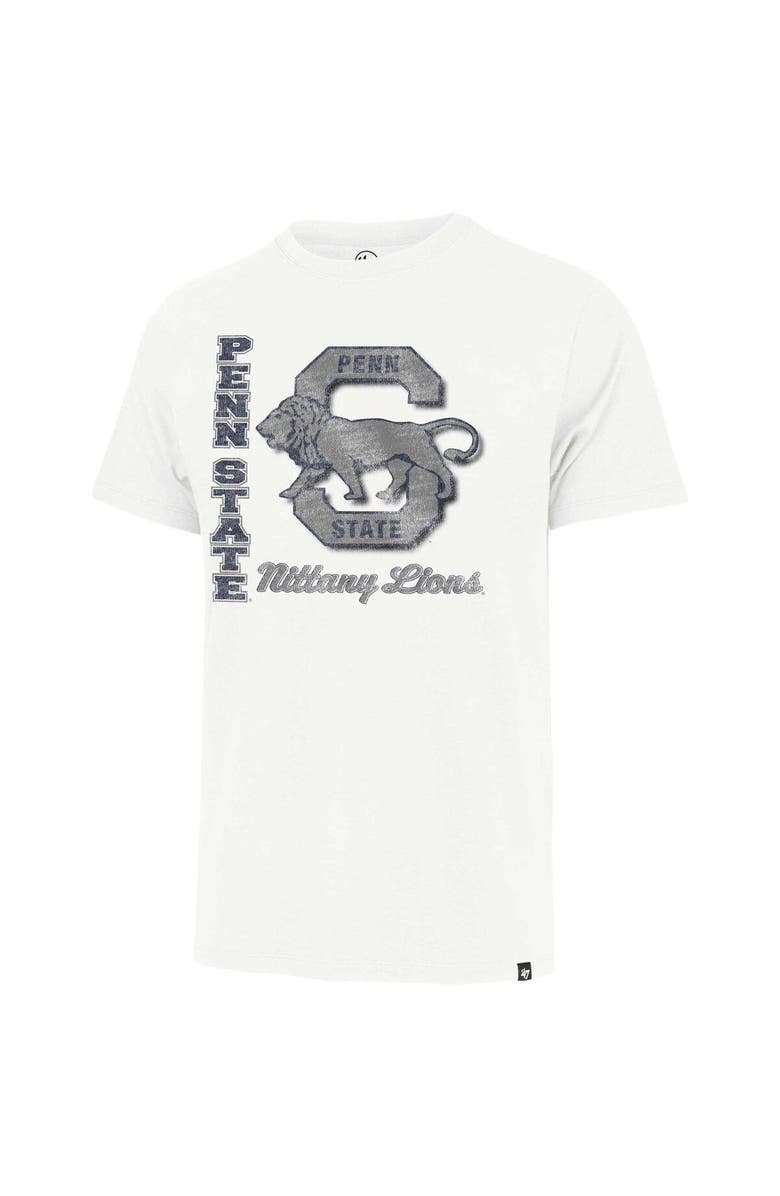 '47 Men's '47 Cream Penn State Nittany Lions Phase Out Throwback Franklin T-Shirt, Alternate, color,