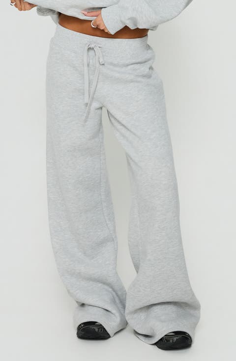 Verenah Wide Leg Fleece Sweatpants