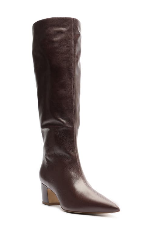 Arezzo Julie Knee High Boot In Burgundy