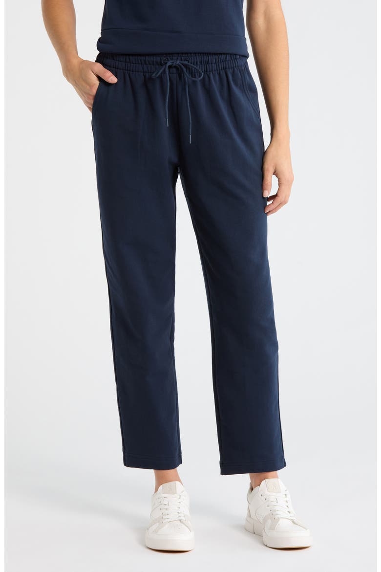 Tempo Terry Ankle Pants, Main, color, NAVY SAPPHIRE