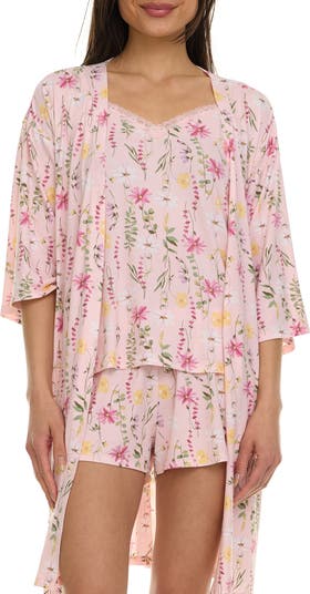 Lotus Camisole, Shorts & Robe Travel Set