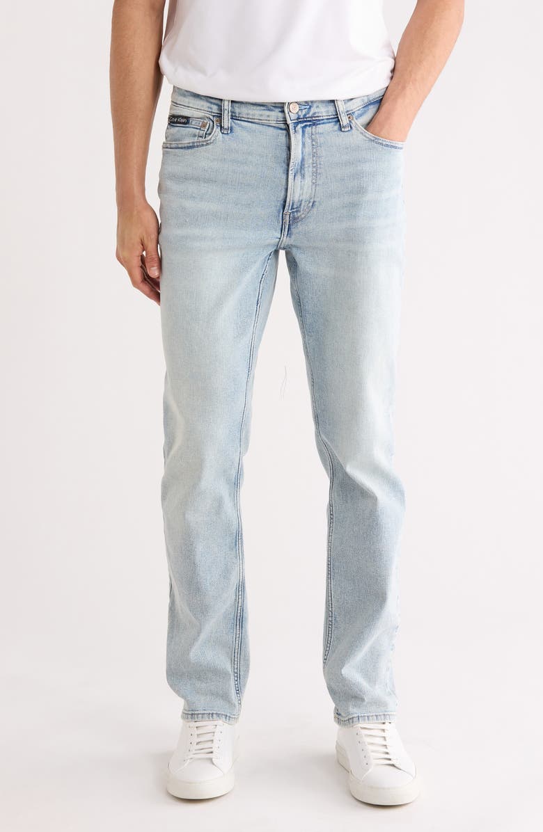 Calvin Klein Straight Leg Jeans, Main, color, Bainbridge