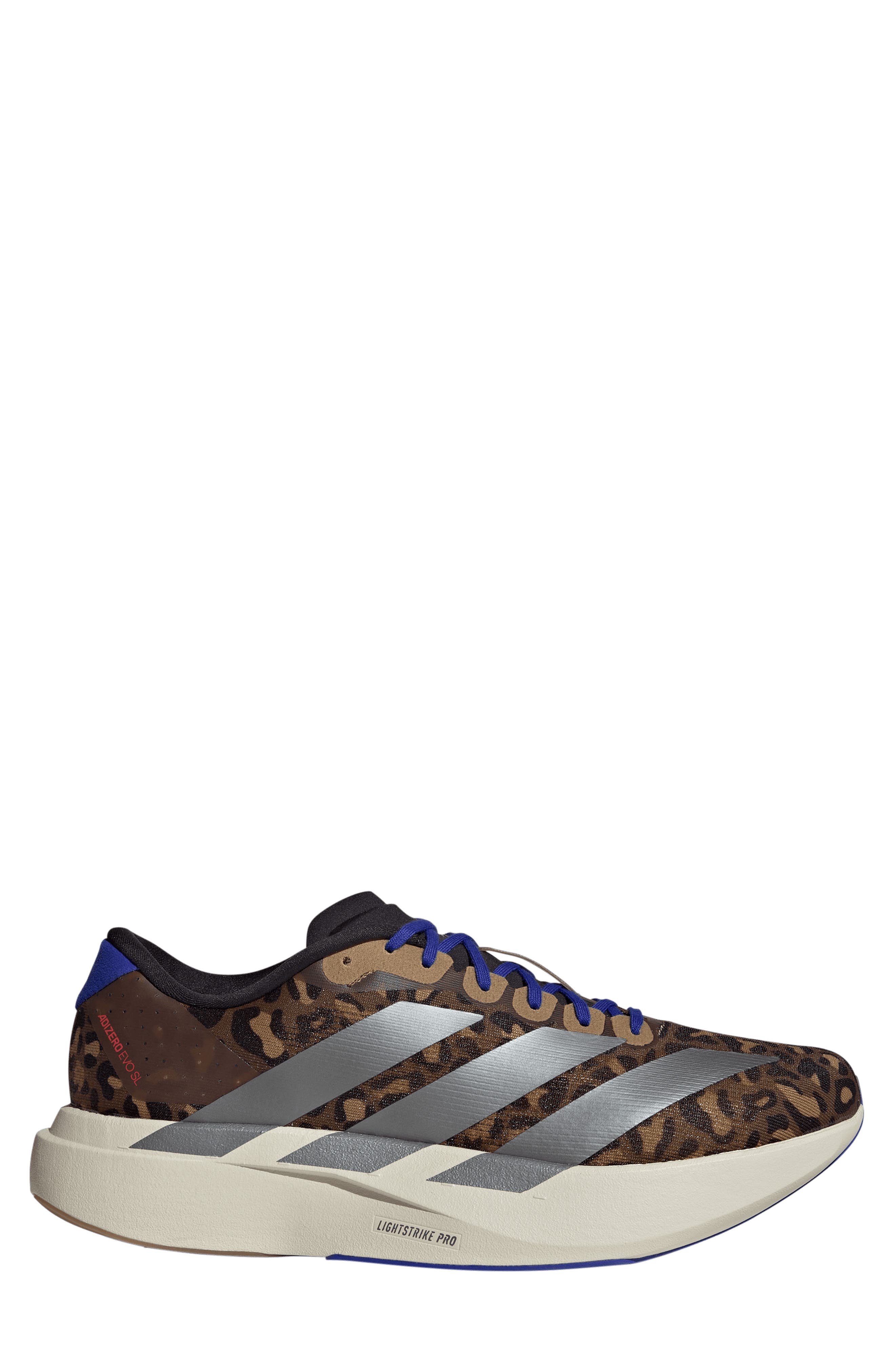 adidas Adizero Evo SL Running Shoe, Alternate, color, Preloved Brown/ Iron/ Blue