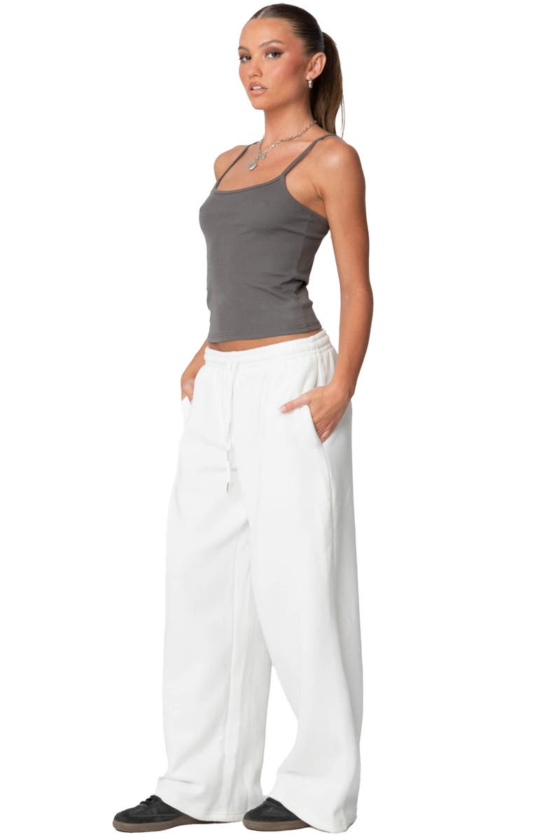 EDIKTED Deanna Cotton Tank, Alternate, color, Gray