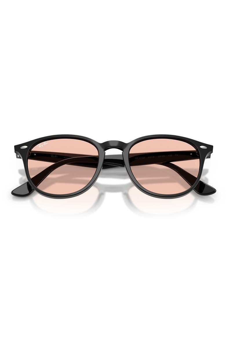 Ray-Ban 53mm Phantos Sunglasses, Alternate, color, Black / Licht Pink