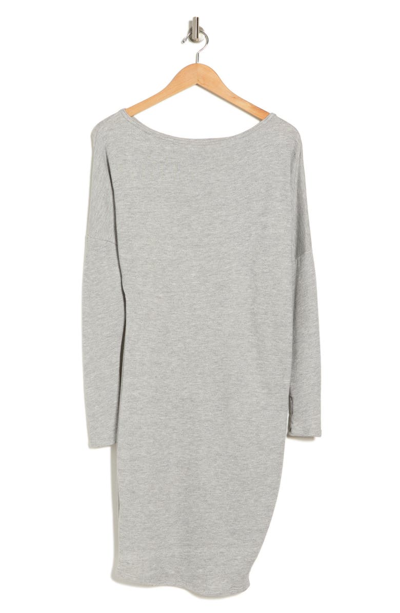 GO COUTURE Long Sleeve Dress, Alternate, color, Heather Grey