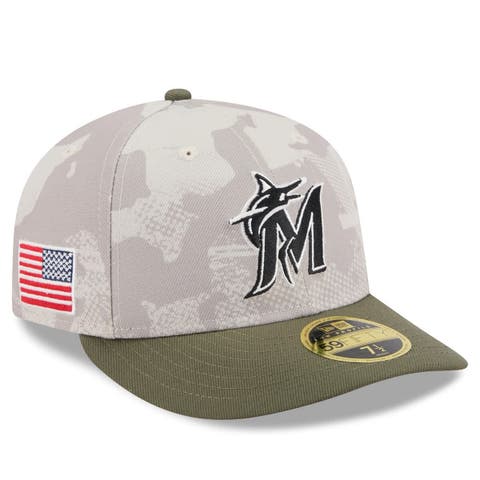 OFF-WHITE New Era Miami Marlins Fitted Hat Lake Blue/Black