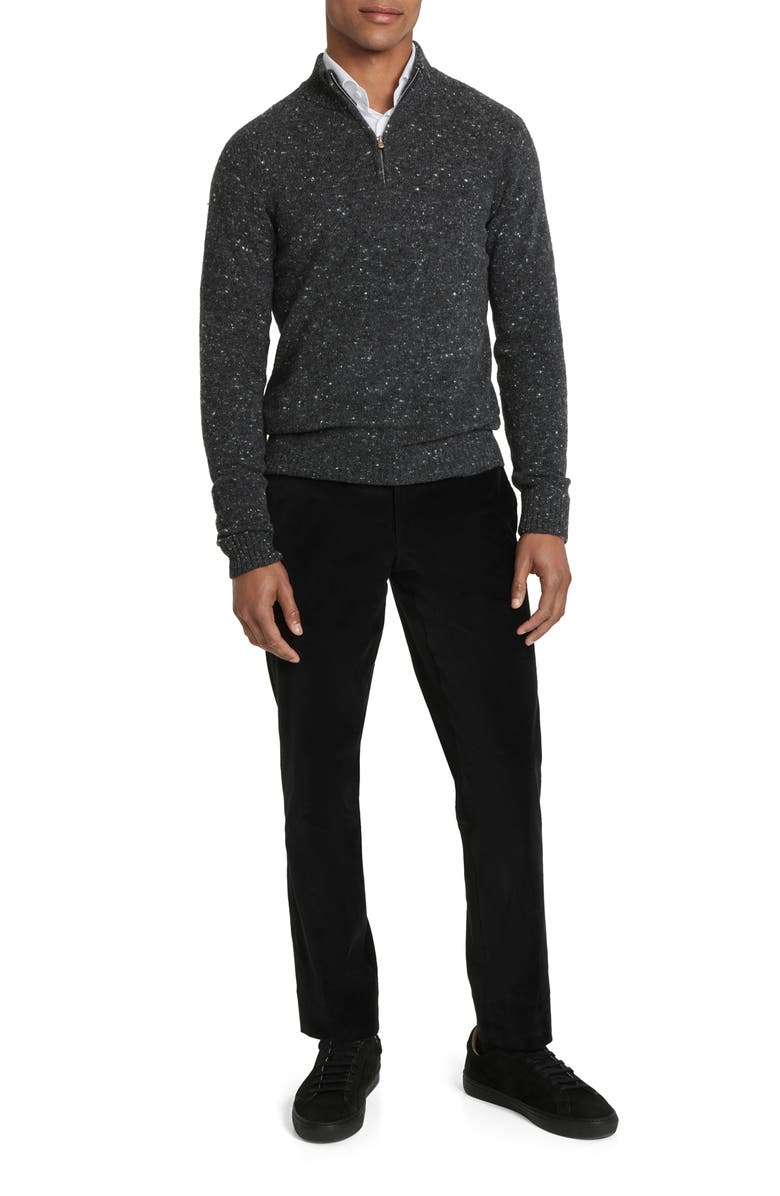 Jack Victor Canora Lambswool Blend Half Zip Pullover, Alternate, color, 