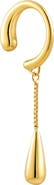 Outofoffice Sculptural Gold Drop Ear Cuff