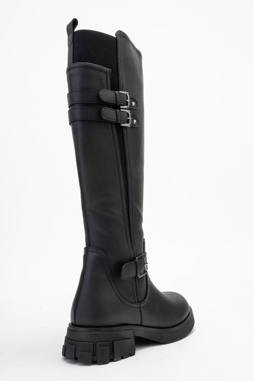 Prologue Shoes Sia Knee High Boot In Black