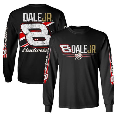 Men
s JR Motorsports Official Team Apparel Black Dale Earnhardt Jr. Budweiser Long Sleeve T-Shirt