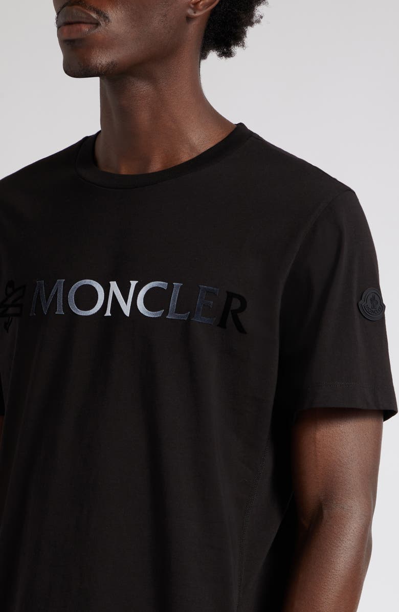 Moncler Gradient Logo Cotton Graphic T-Shirt, Alternate, color, 