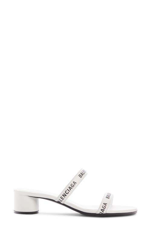 Balenciaga Logo Slide Sandal In Multi