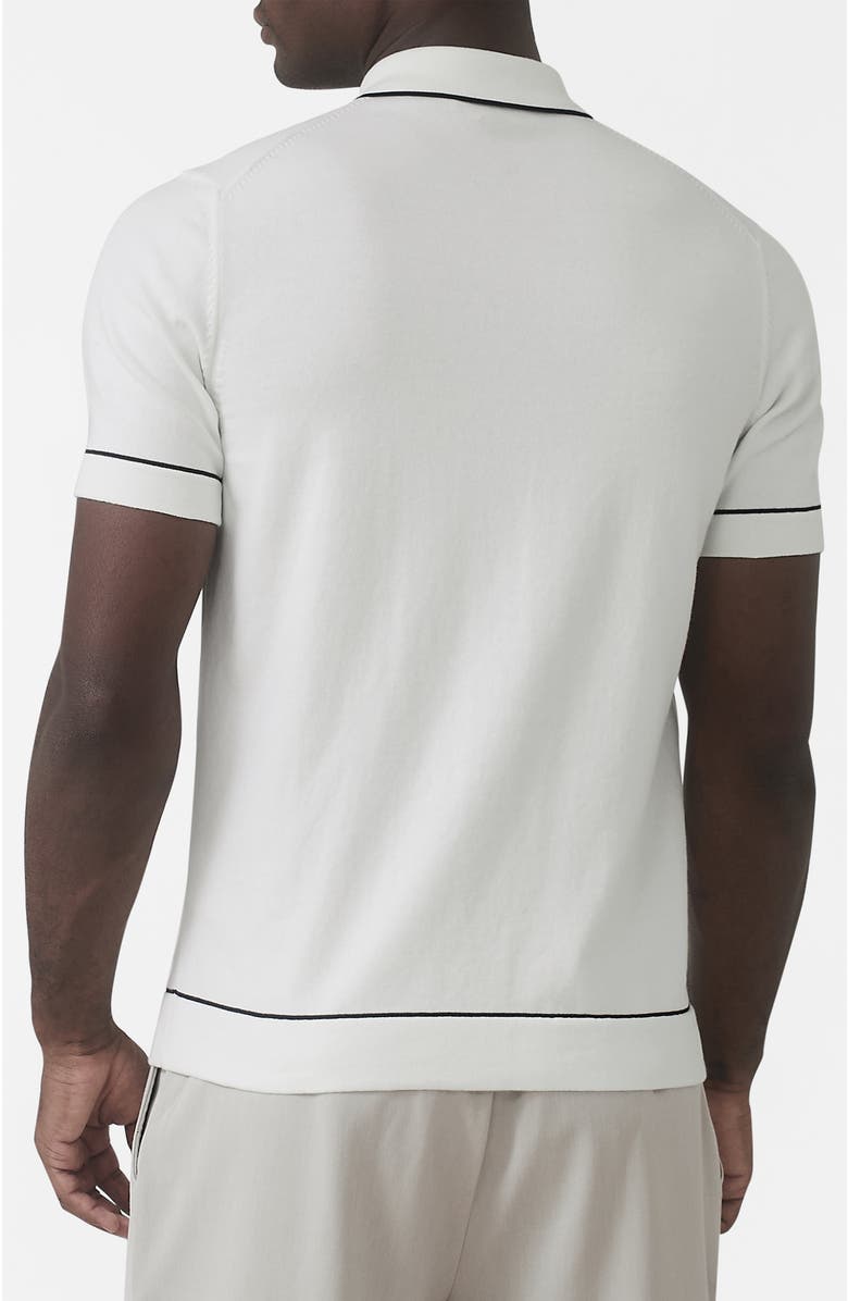 MAUVAIS Luciano Slim Knit Shirt, Alternate, color, White