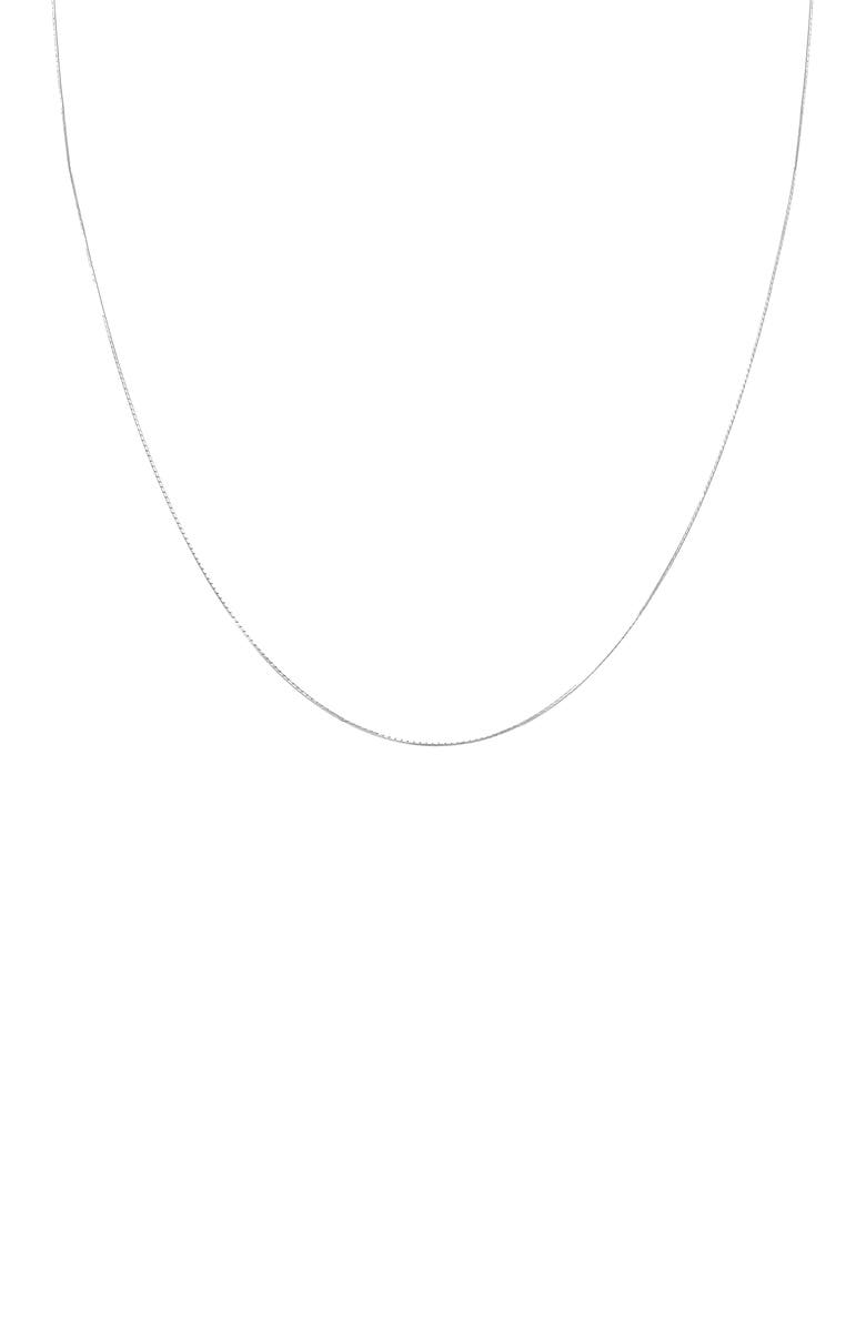 Bearfruit Jewelry Sterling Silver 18k Gold Plated Leena Necklace Dainty Heart Charm Gift, Main, color, Silver