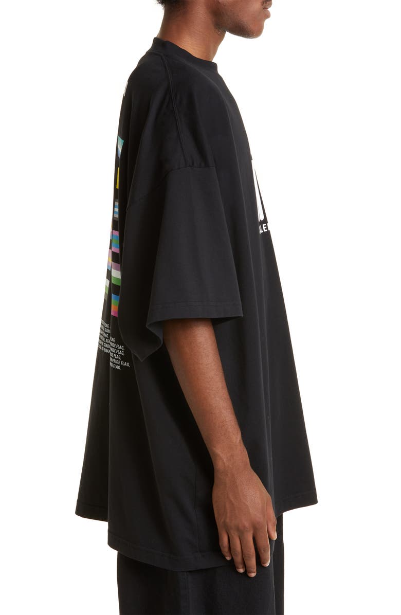Balenciaga Pride 2022 Oversize Cotton Graphic Tee | Nordstrom