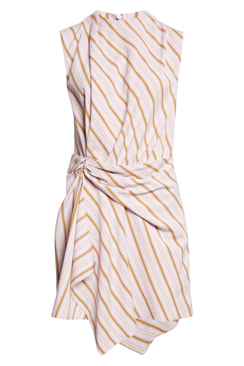 Dion Stripe Sleeveless Minidress, Alternate, color, LILAC/ CURRY