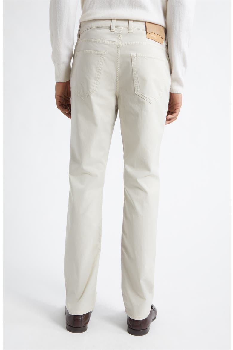 Stretch Cotton & Silk Blend Jeans, Alternate, color, LIGHT BEIGE