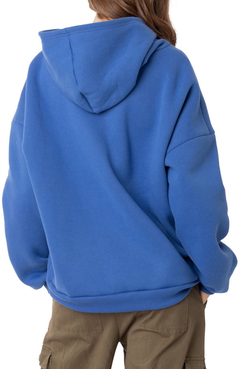 EDIKTED Stay Positive Oversize Graphic Hoodie, Alternate, color,