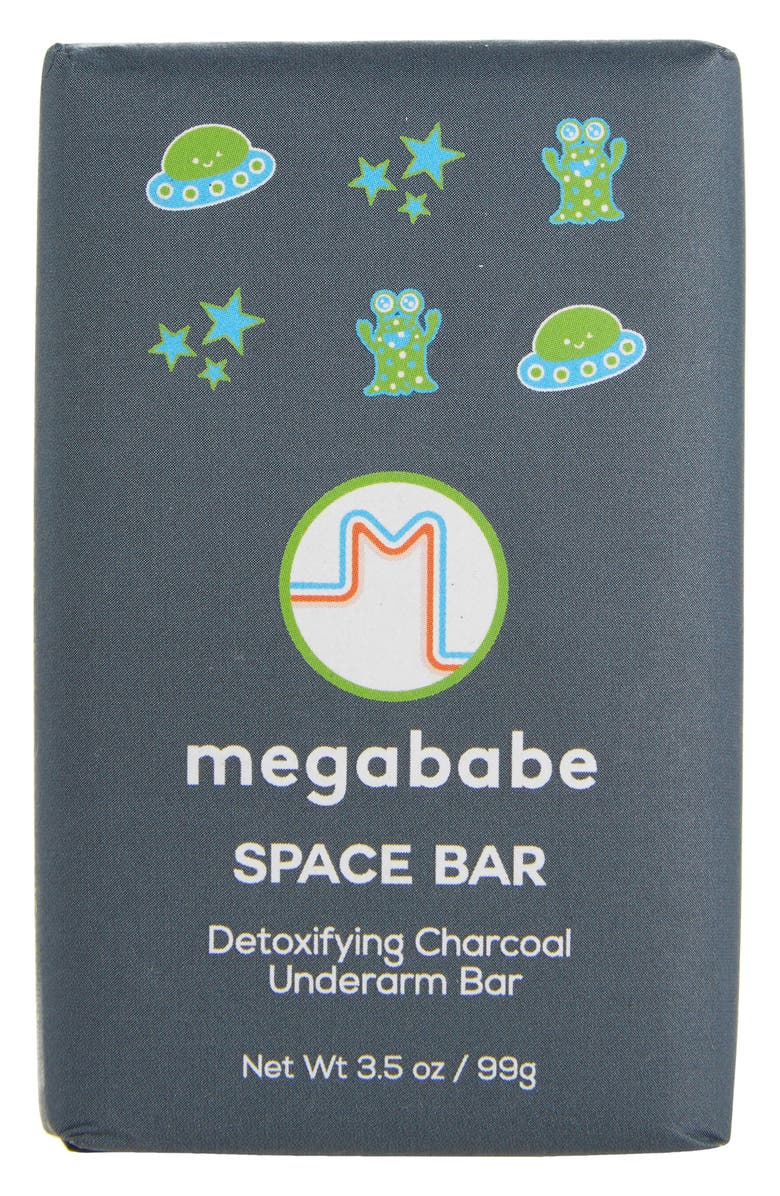 Megababe Space Bar Detoxifying Charcoal Underarm Bar, Main, color,