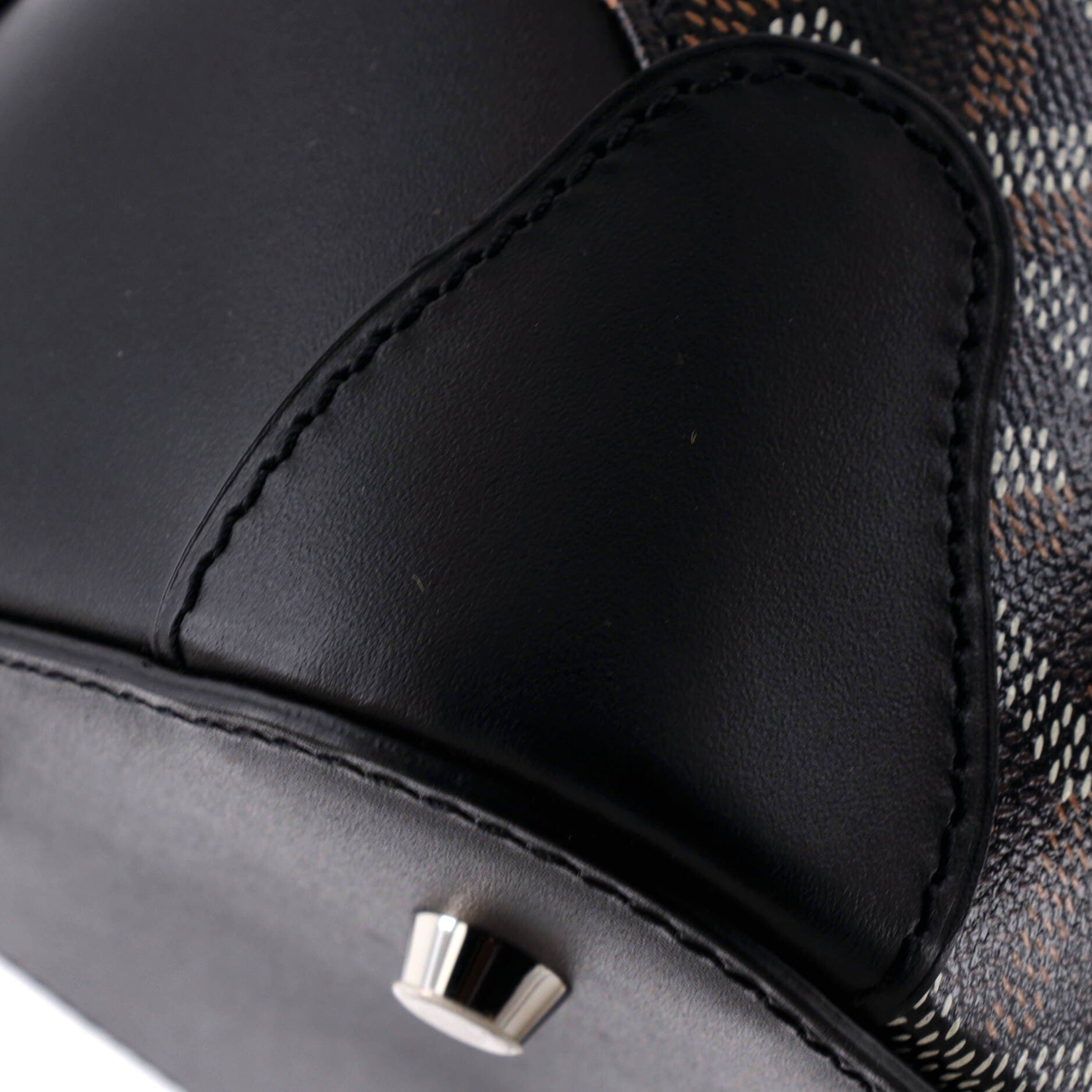 Pre-Owned Goyard Vendome II Bag Coated Canvas PM, Alternate, color, Black