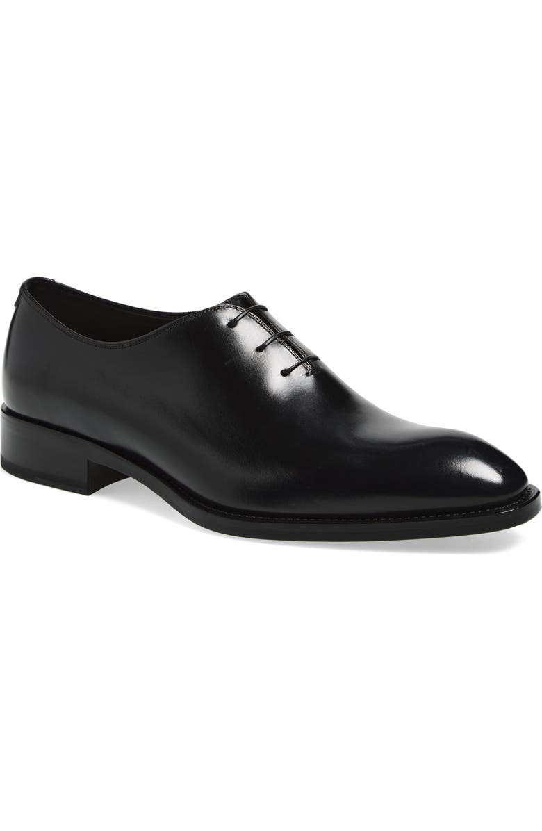 TOM FORD Burnished Wholecut Oxford, Main, color, Black