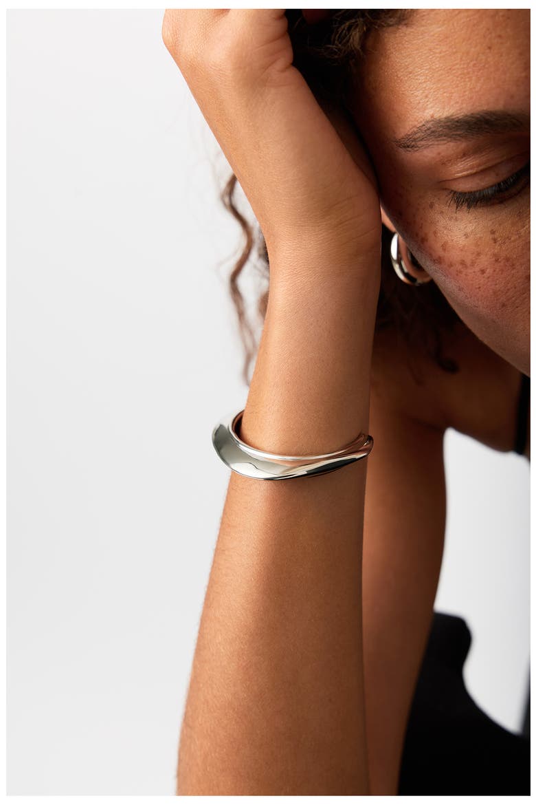Hera Cuff Bracelet, Alternate, color, SILVER