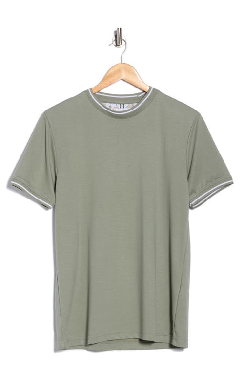 Cactus Man Tipped Crewneck T-shirt In Gray