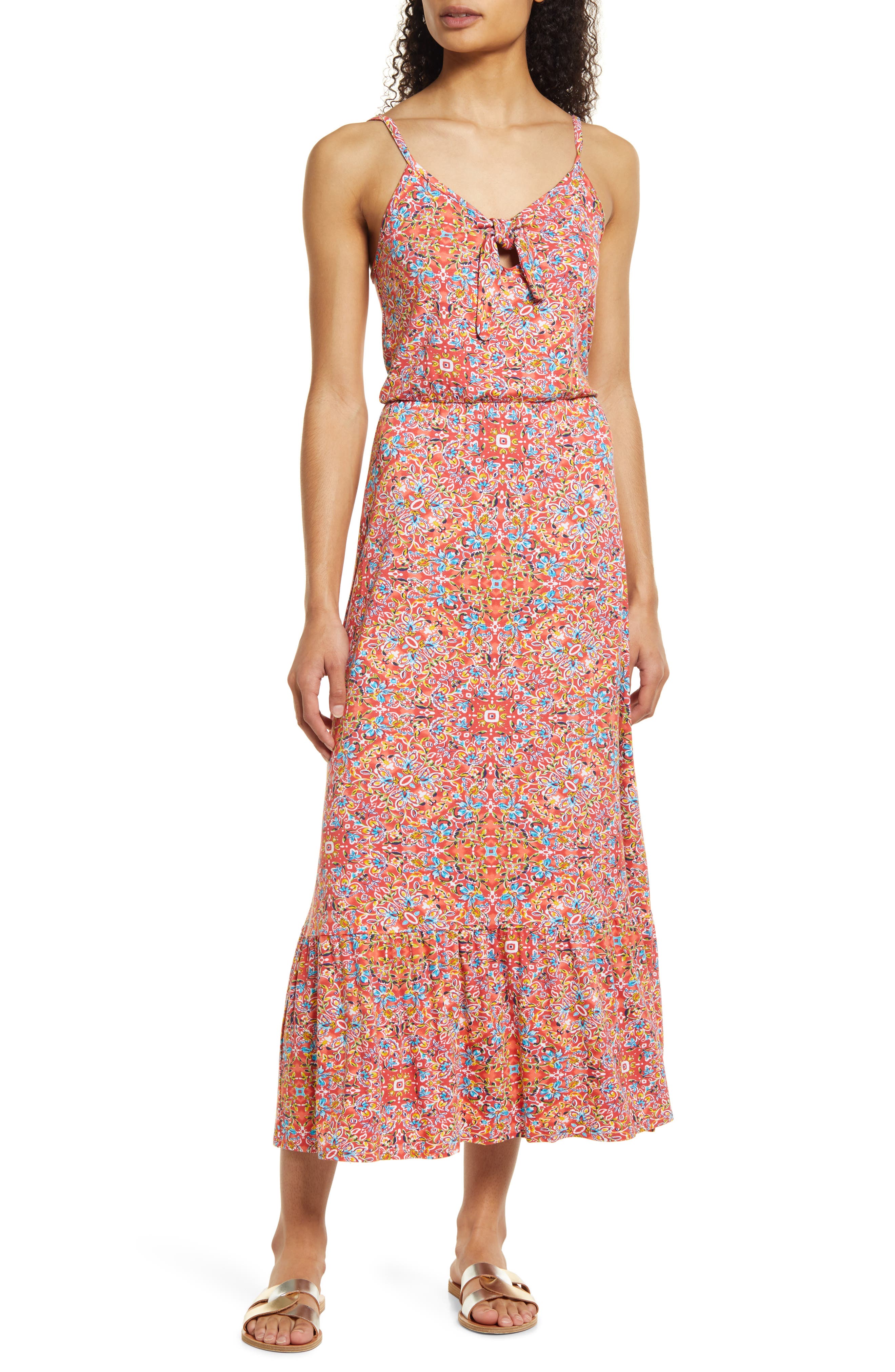 Tie Front Maxi Sundress