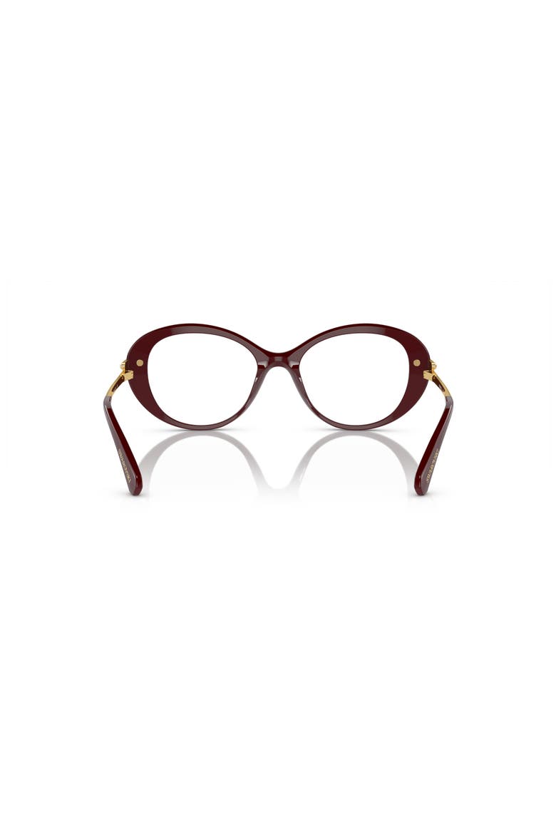 50mm Oval optical glasses, Alternate, color, Red